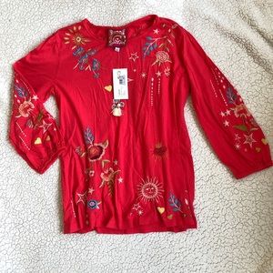 NWT Johnny Was Maris Puff Sleeve Knit top